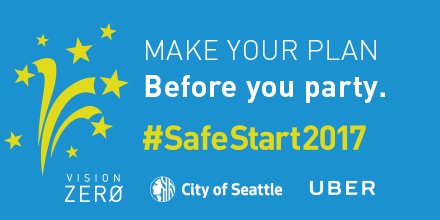 seattledot's tweet photo. Happy New Year! Plan for a #SafeStart2017. $10 off uberPOOL w/ code SafeStart2017 tomorrow night. https://t.co/00thNjqatE https://t.co/xP5v67aaLJ