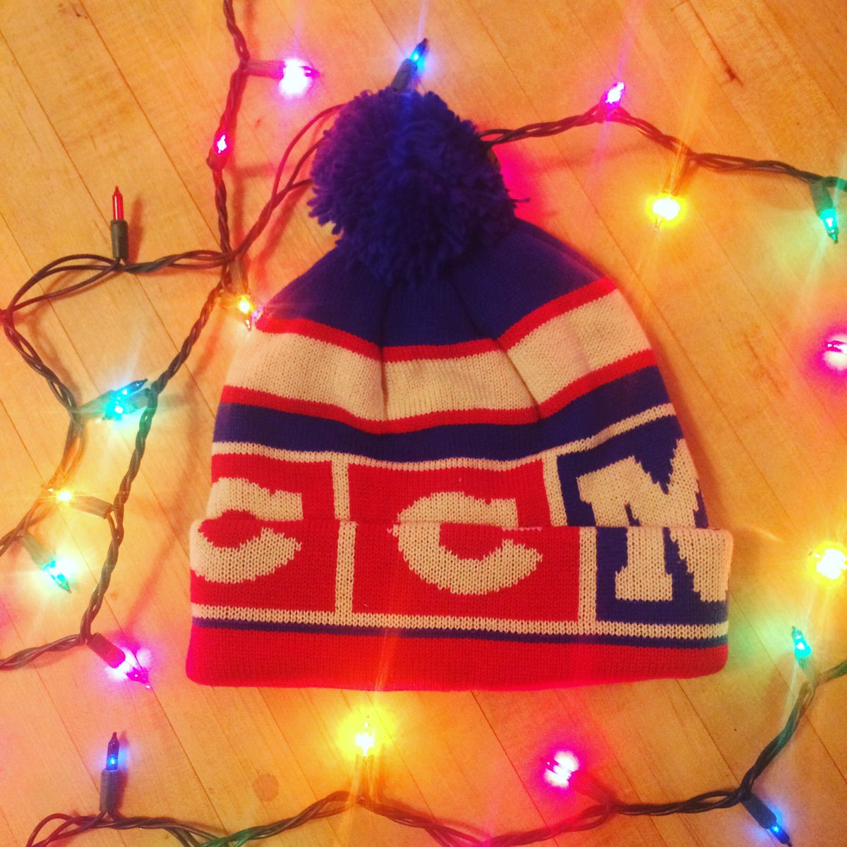 CCMFaST's tweet photo. Hit the ponds with this POM knit! Follow and retweet to enter to win for day 8 of #12DaysOfFaST! https://t.co/2iptTM26iE