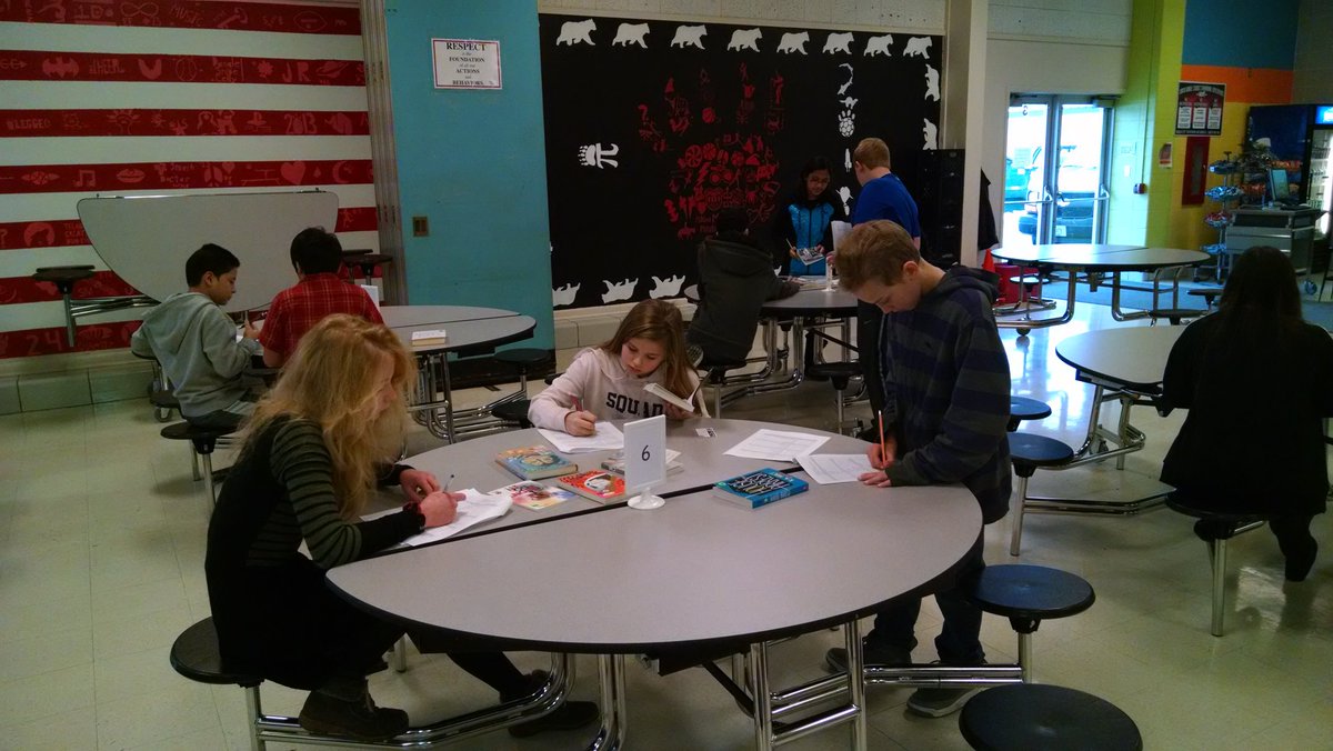 Doro and Werner's Sabish 7th graders loving book club choice!@fdlschools