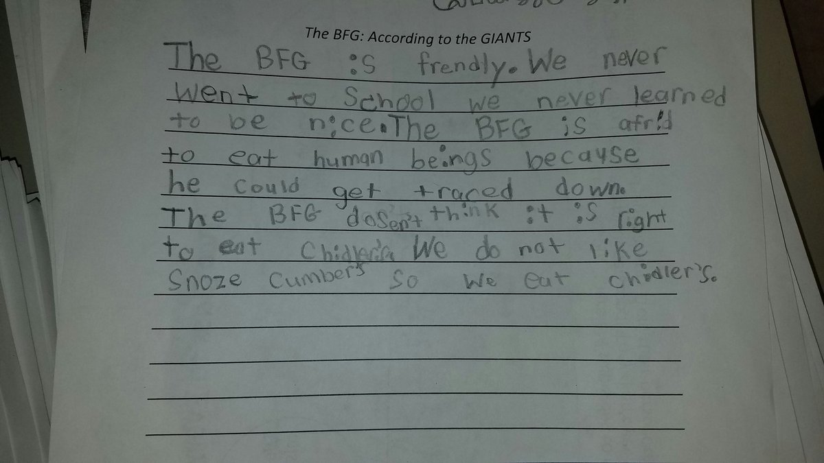 lwyroom108's tweet photo. Rewriting The BFG according to the giants! #GRABFG https://t.co/JfArcBKaLZ
