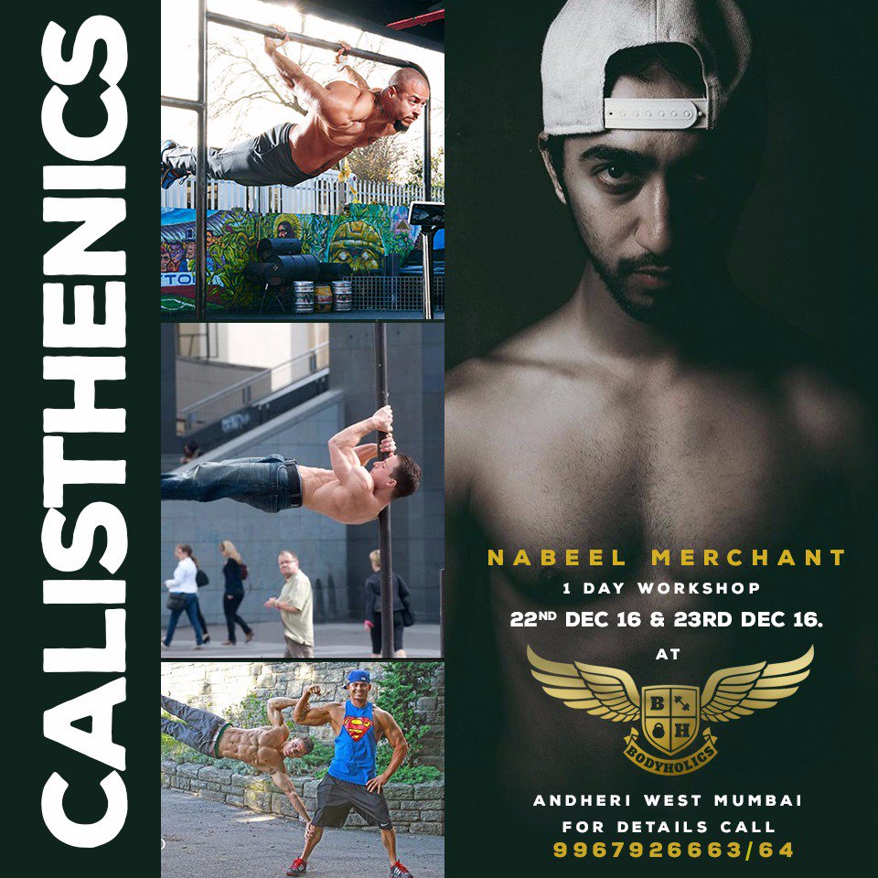 Bodyholics's tweet photo. #Calisthenics workshop in association with Nabeel Merchant (Level 2 Coach World Calisthenics Organization Dubai) https://t.co/iDU7nZaEV3