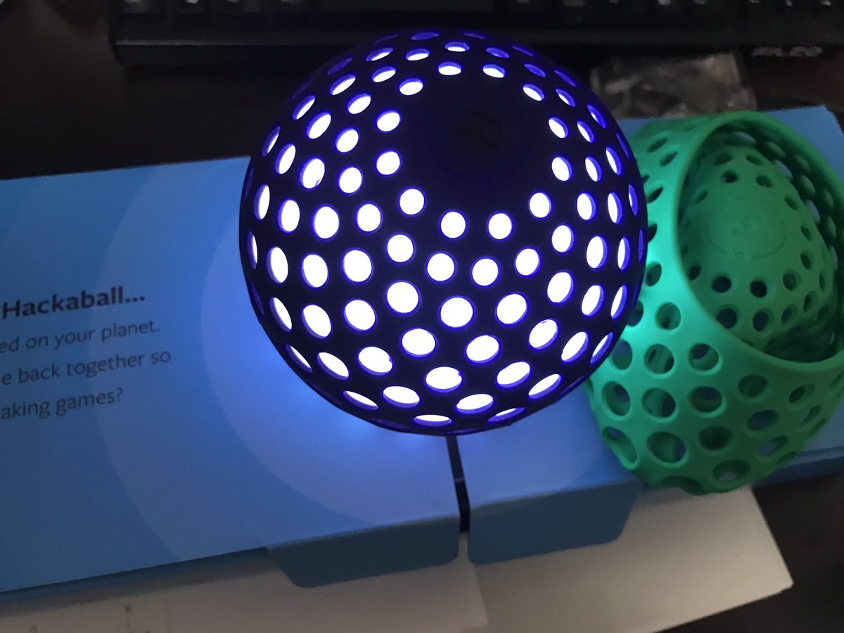 z_zabaglione's tweet image. backしていた #Hackaball が来ていた。