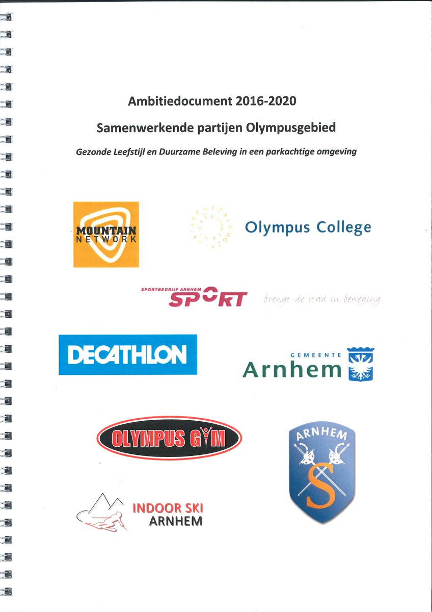 Ambitiedocument ontwikkeling Olympusgebied Arnhem ondertekend. Gelderse gedeputeerde @janmarkink enthousiast over samenwerking.