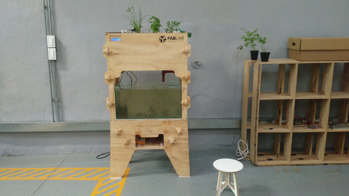 aquapioneers's tweet photo. Now we've 2 FabLabs running our #opensource aquaponic kit:@fablabbcn (BCN)&amp; @SinergiaTech (Montevideo): https://t.co/QELvwHBwZu Who's next ? https://t.co/onL6GXJIO5