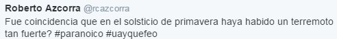 ¿Fue coincidencia que en el solsticio de primavera haya habido un terremoto tan fuerte?