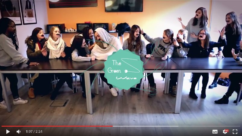 TheGreenWave_Fr's tweet photo. RDV sur notre Page Facebook  ThegreenWaveFR pour plus d'information sur la Sortie de la vidéo #MannequinChallenge Moustachu! @PPA_Alternance https://t.co/KMwHoruWua