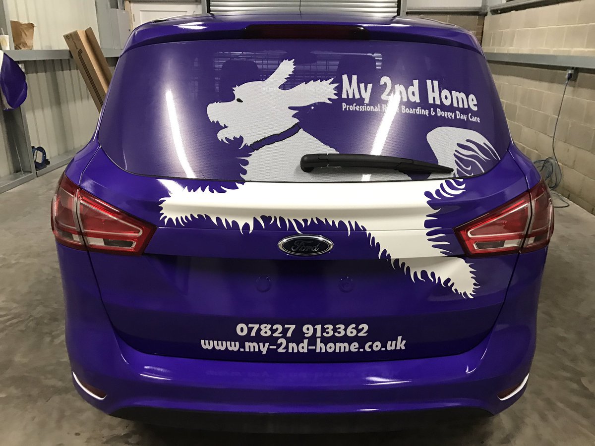 VenomWraps's tweet photo. First Job completed in the new unit this week! Lovely half wrap using 3M ij180 and Contravision @3MWrapsUK @William_Smiths #purplewrap https://t.co/EVjybW9zXH