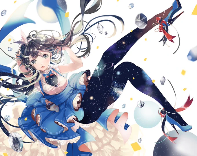 冬の新刊表紙用絵です～ 夜空がテーマです 