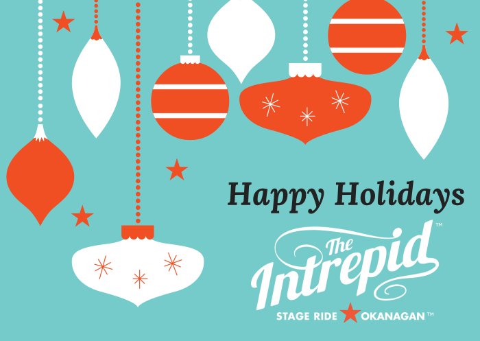 theintrepidride's tweet photo. Happy Holidays from the Intrepid Stage Ride Okanagan #cycling #roadbike #bikeadventure #stageride #canada https://t.co/kq30uKQqBD