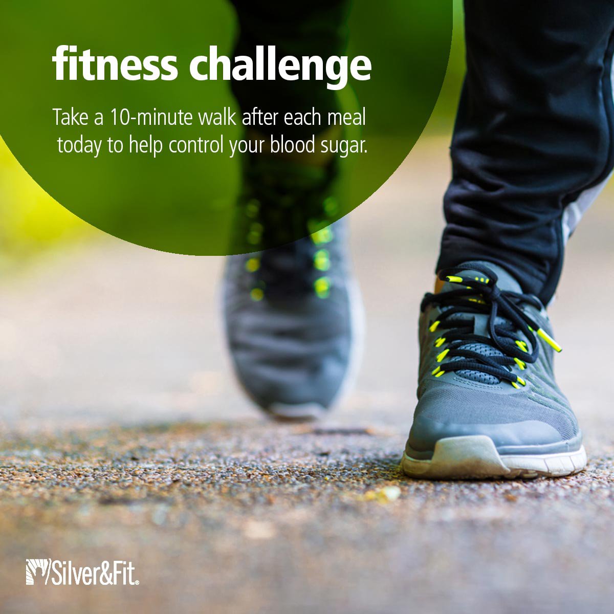 SilverAndFit's tweet photo. Research has found that walking for just 10 minutes after each meal can significantly lower your blood sugar. #WellnessWednesday https://t.co/vdCJWWDXan
