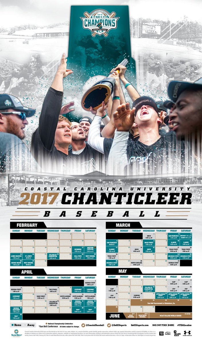 The <a href="/CoastalBaseball/">Coastal Carolina Baseball</a> poster is the only 2017 Spring planner you need. 

Join Us: ticketreturn.com/prod2/team.asp…