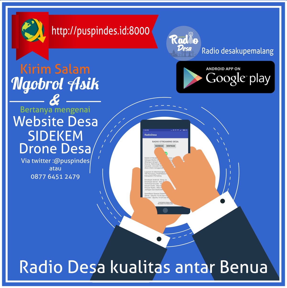 puspindes's tweet photo. https://t.co/SFZXiy2liR Langsung saja pantengin mas @Mr_gaw7 sedang berbagi ilmu mengenai website desa. @pakjunaedi https://t.co/AaTdTwX4Y0