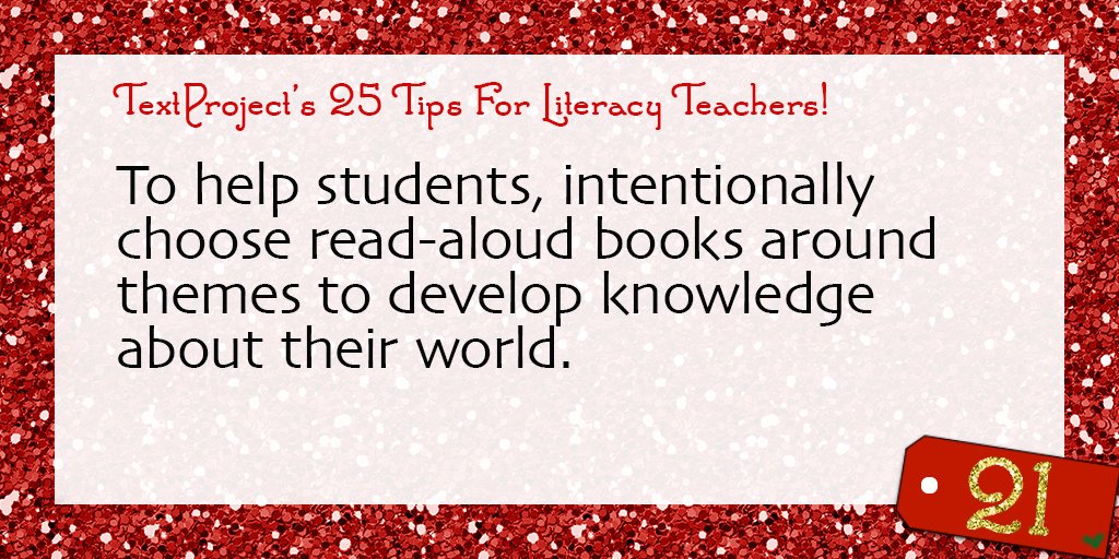 freddyreads's tweet photo. Use read-aloud books around themes to help students learn about life! #TextProject25Tips #nteach https://t.co/hZkdrBWxfw https://t.co/lcTY6oZPQu