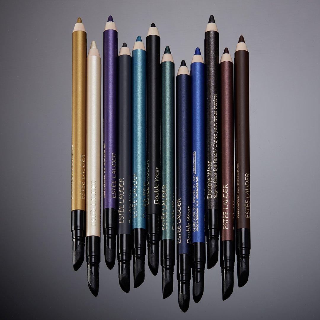 EsteeLauder's tweet photo. A shade for every mood! Shop our Double Wear Stay-in-Place Eye Pencil and take on the day in confidence! Shop: https://t.co/LIM9JmJHfz https://t.co/ws1fTgCkMt