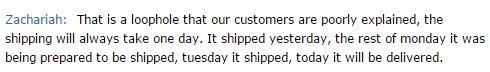GuptaViishal's tweet photo. @amazon Can you help me explain this loophole? The below screenshot is from Amazon chat. My 1 day (3.99 shipping charge) is explained https://t.co/lu962LjaKH