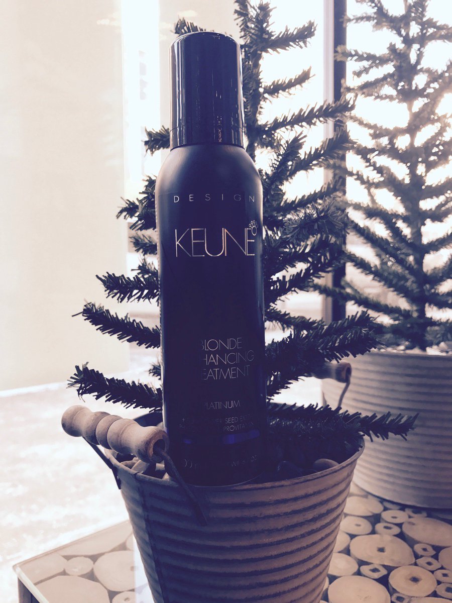 #POTD Blonde Enhancing Treatment. Conditions, Moisturizes &amp; strengthens Highlighted or lighter hair. Violet pigments eliminate yellow tones.