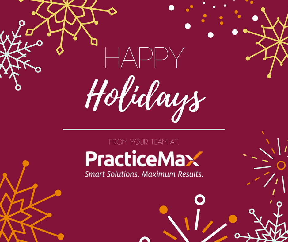 PracticeMax's tweet image. #HappyHolidays from your friends and team at #PracticeMax
