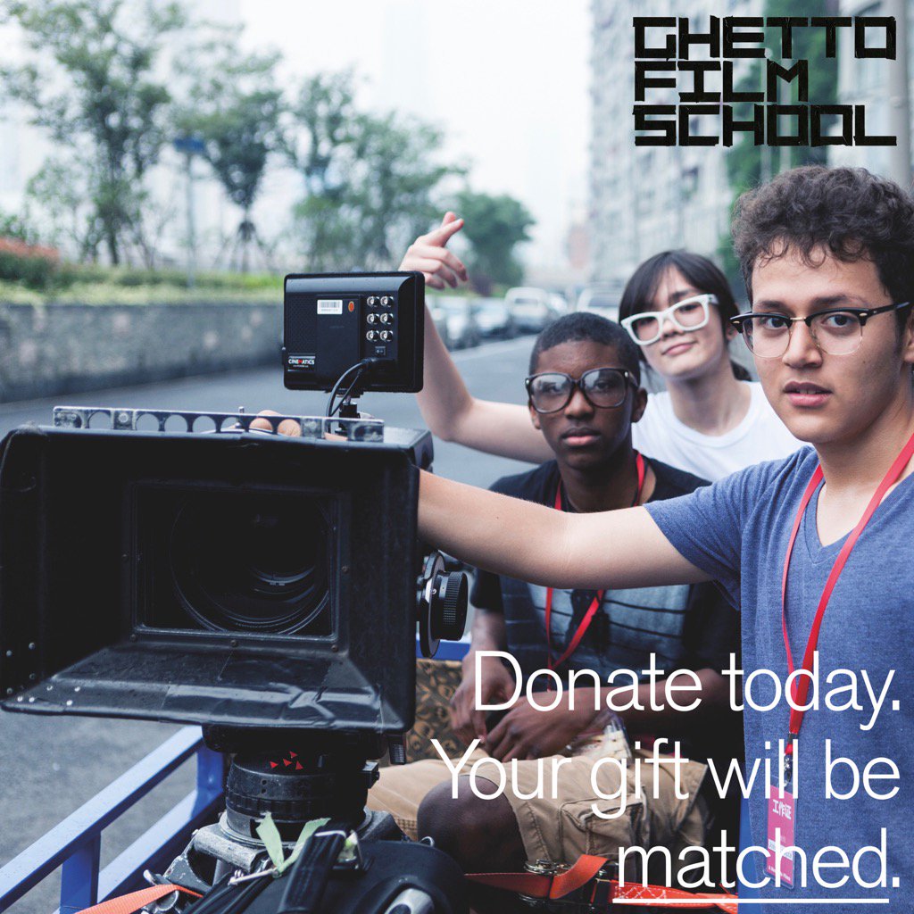 give on @crowdrise &amp; fuel their passion for storytelling. The #future of #Filmmaking is GFS! crowdrise.com/ghetto-film-sc…