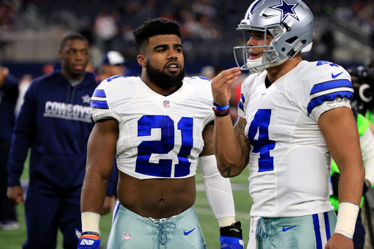 Dak Prescott Dak Prescott and Ezekiel Elliott are the first rookie QB