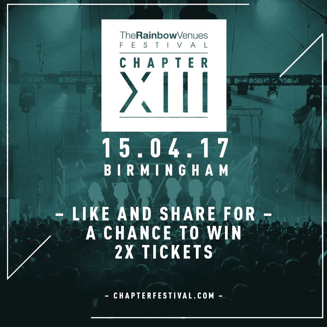 Check the <a href="/chapterfestival/">Chapter Festival</a> for a chance to win 2x tickets - bit.ly/2hQomec