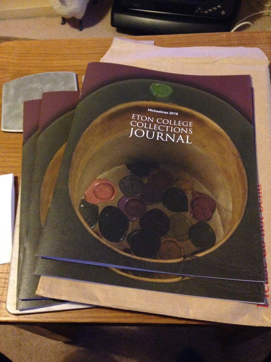 jamesh2nd's tweet image. The Eton College Collections Journal with my article has arrived!! :D I know what it says but I&apos;m still nervous about reading it :P #Eton