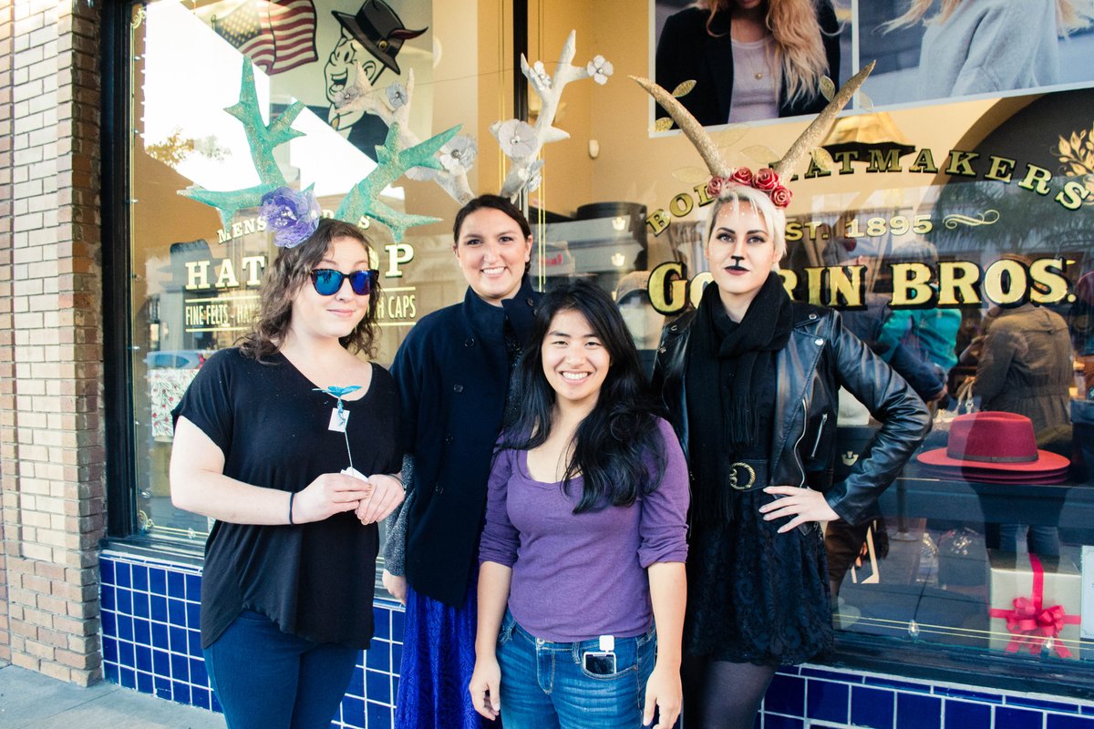 #wcw The reindeer-game-for-anything trio who rocked #BlizzardofBlooms last weekend. Love you all! #reindeer #santa