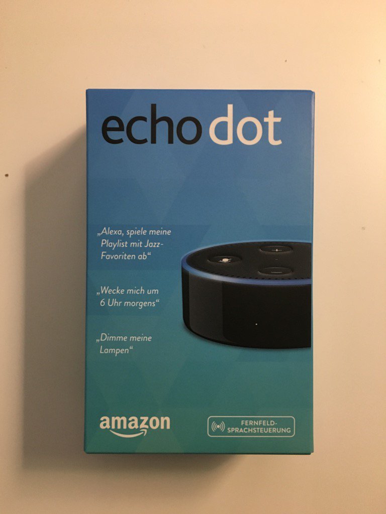 marinovivan's tweet photo. Merry Xmas from Amazon :) 
My #EchoDot just arrived. https://t.co/toKhGibW2l