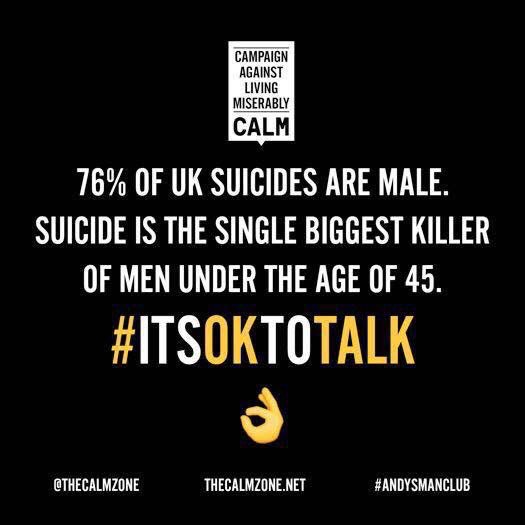 This time of year can be so hectic, but please find some time to make sure the men in your life know it's ok to talk