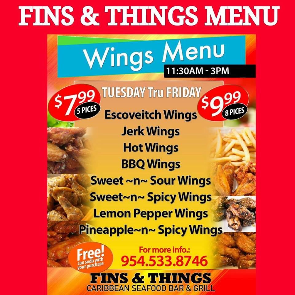 dancearama60's tweet photo. " FINS &amp; THINGS CARIBBEAN SEAFOOD BAR AND GRILL MENUS " https://t.co/dupYhwYBo8