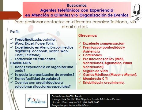 CInteractive10's tweet image. Seguimos contratando
Ingreso: $7000 mensuales,
Horario: De lunes a viernes de 2 a 8 pm.
Asiste a una entrevista