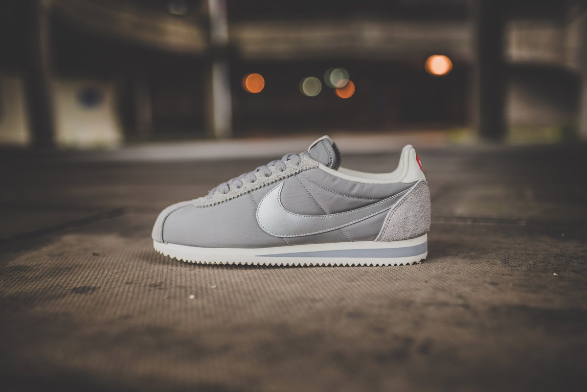 nike cortez classic nylon grey