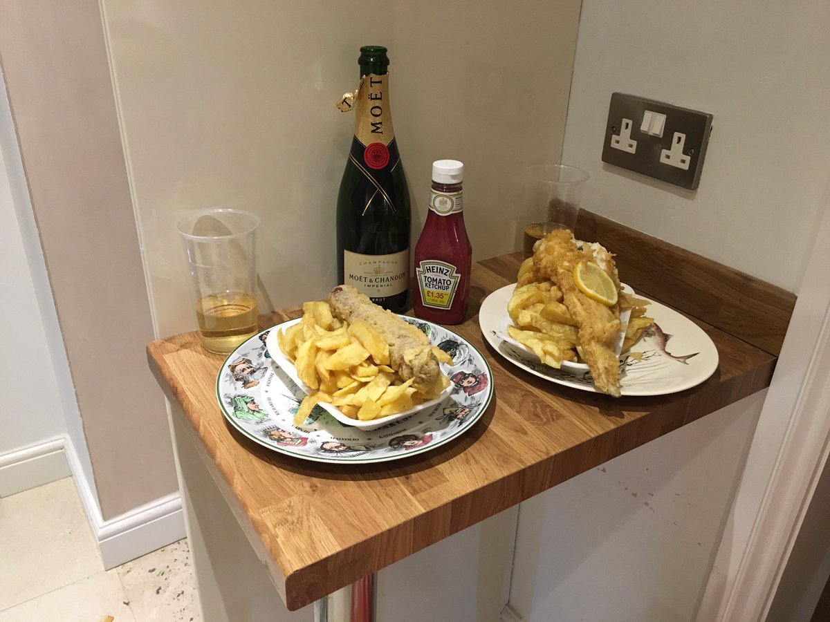 So, I've finally joined the landed gentry and become a filthy capitalist 😕 #landedgentry #FirstHome #Champagne&FishnChips #Socialist4Life