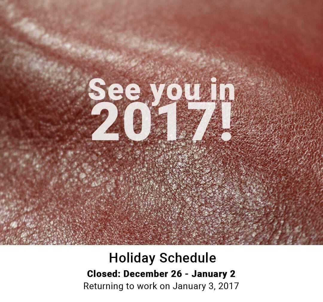 danfieldleather's tweet photo. Happy Holidays from Danfield Inc.! 
We look forward to seeing everyone in the New Year! https://t.co/4Ztw4DC1w8