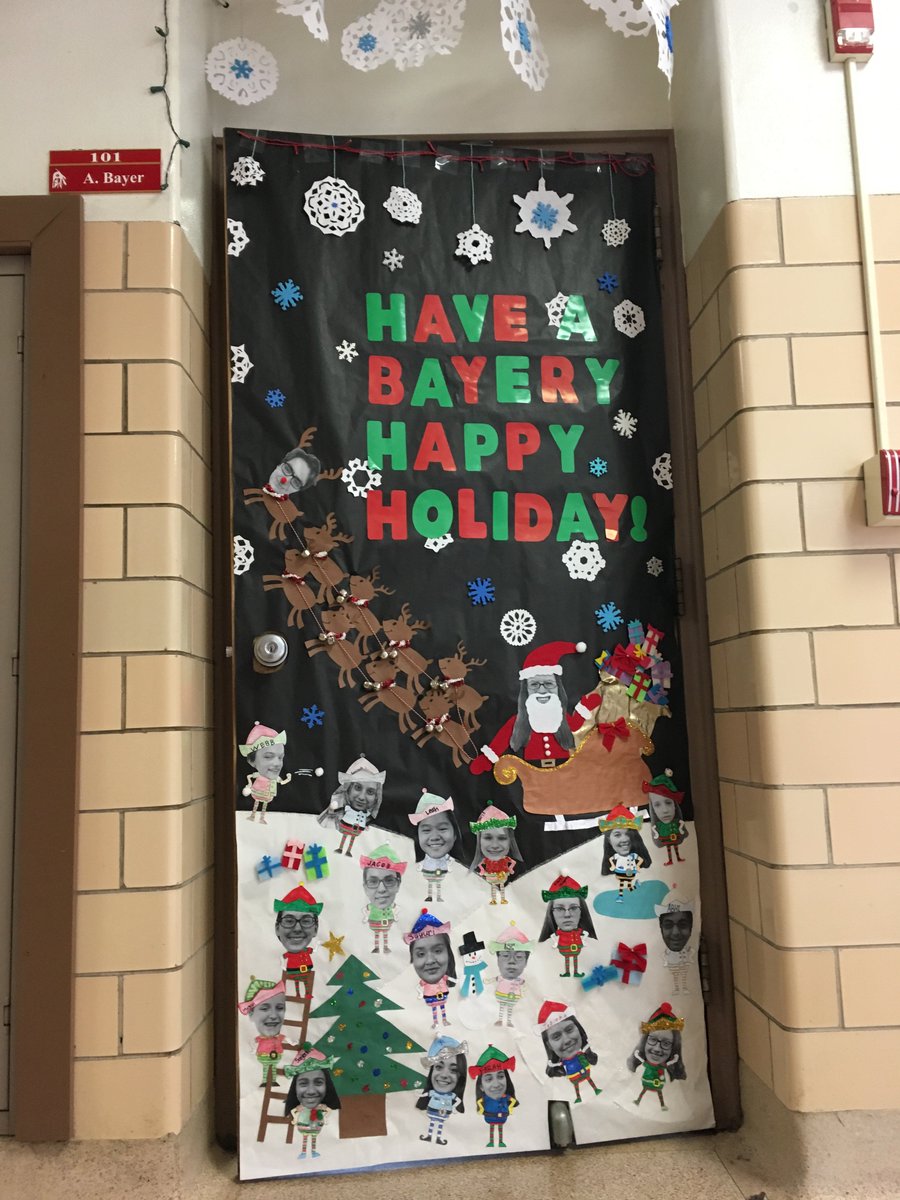 fcsdfreshman's tweet photo. Congrats to our door decorating winners! Students decorated their doors in winter break themes!! #bayer #schultheiss #austing #clay #loges https://t.co/leClMYLne0