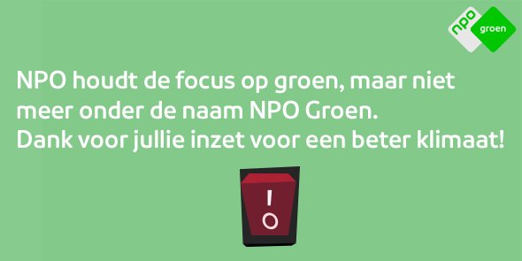 NPO Groen tweet media