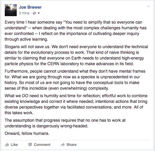 cognitivepolicy's tweet image. Addressing the global crisis is going to take work... slogans will not save us. #GettingReal #SystemCollapse #NotFuckingAround