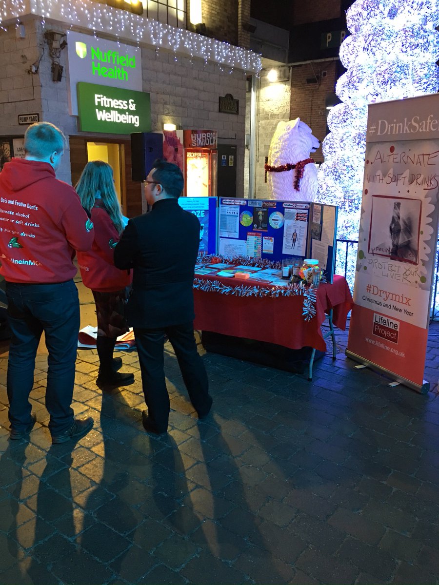 LifelineHull's tweet photo. Come and find us @The_Printworks @LifelineInMCR #DrymixDecember #StaySafe #drinksafe @ManCityCouncil @GMPCityCentre https://t.co/ajmVEABafC