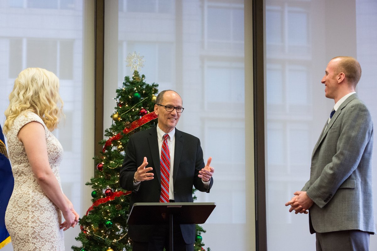 It’s not every day I get to add “wedding officiant” to my morning routine. Warms my heart that Kassie &amp; Kevin found each other <a href="/USDOL/">U.S. Department of Labor</a>.