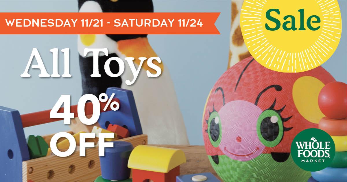WFMStPaul's tweet photo. Need last minute gifts? 40% off all toys now through 12/24! https://t.co/M5r2r8aPbJ