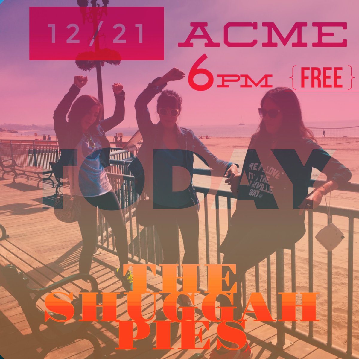 TheShuggahPies's tweet photo. If you haven't gone home yet for Christmas, then come spend the evening with us at @acmenashville! We play at 6! https://t.co/5CGL6s3Ewn