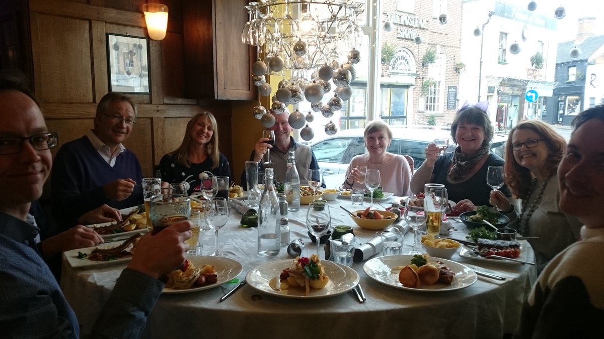 SimplyBritain's tweet photo. A delicious lunch @GranvillesStone today celebrating Christmas &amp; great members! #simplyfestive #staffordshirehour https://t.co/kKLGmUVWjF