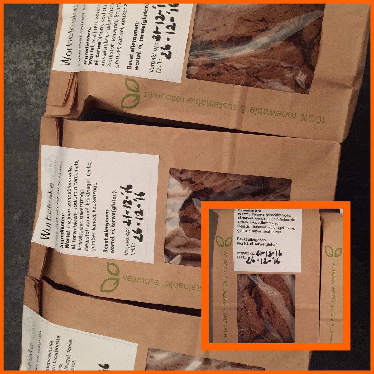 Vanaf vandaag is onze heerlijke wortelcake te koop bij Boerderijwinkel verdaasdonk in Cuijk,Boekel en St Anthonis!😋💚