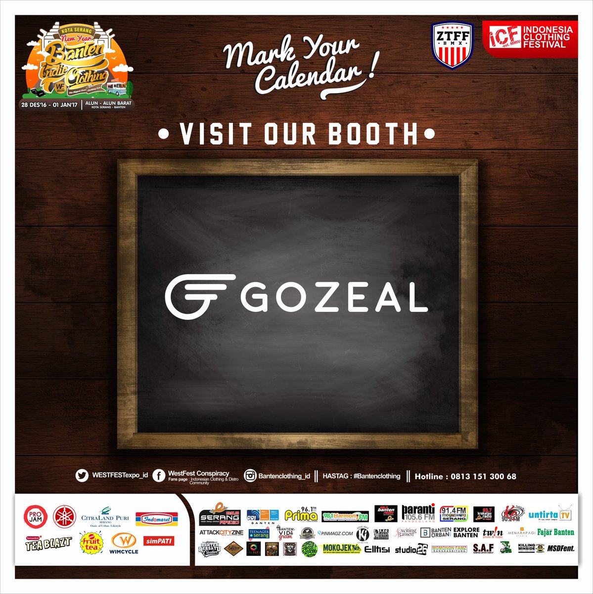 Hello prepare guys for #bantenclothing @WESTFESTeXpO_ID save your money.. #kotaserang #bantenclothing @GozealCloth
