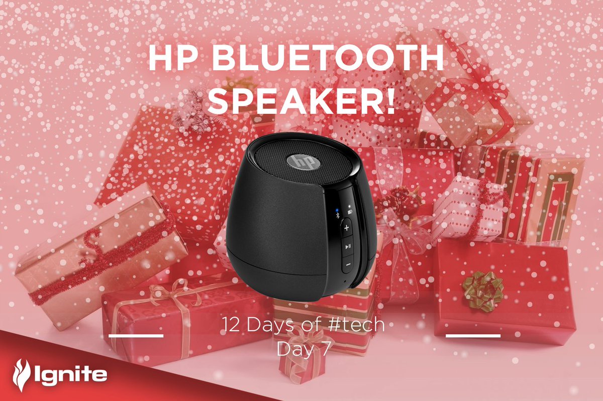 UKIgnite's tweet photo. 9th for our massive #tech giveaway!
A HP Bluetooth speaker!
Click the link our bio
#Competition #giveaway #gift @HP  #christmas https://t.co/tox0f5fU69