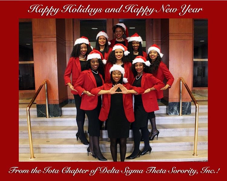 The Iota Chapter of Delta Sigma Theta Sorority, Inc. would like to wish you all a Happy Holidays!