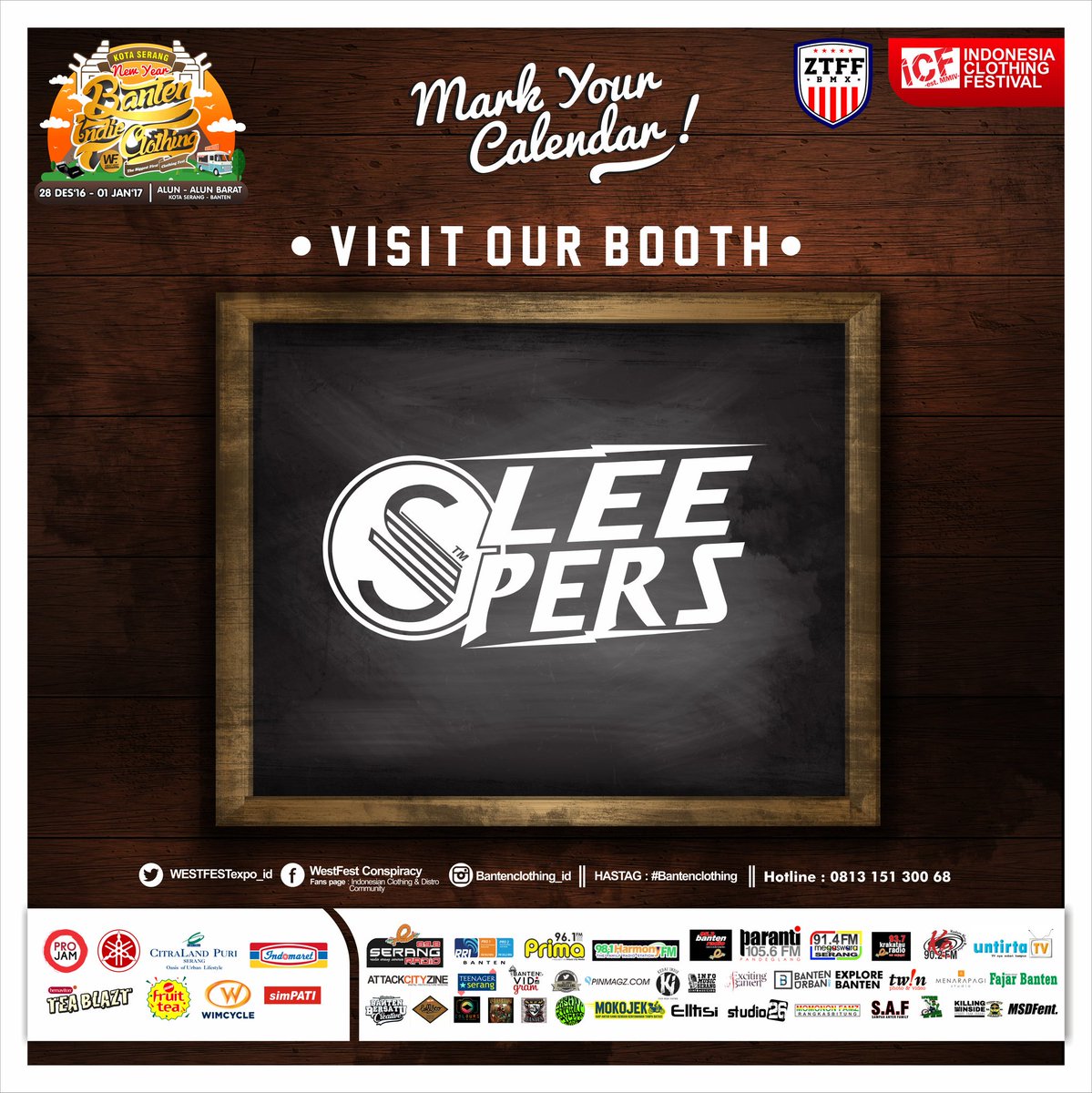 Hello prepare guys for #bantenclothing @WESTFESTeXpO_ID save your money..!! #kotaserang #bantenclothing <a href="/HOSLEEPERS/">SLEEPERS.13</a>