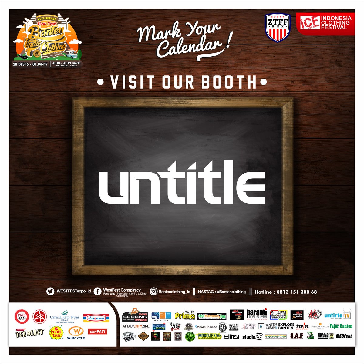 Hello prepare guys for #bantenclothing @WESTFESTeXpO_ID save your money.! #kotaserang #bantenclothing <a href="/untitle_shop/">UNTITLE Shophouse</a>