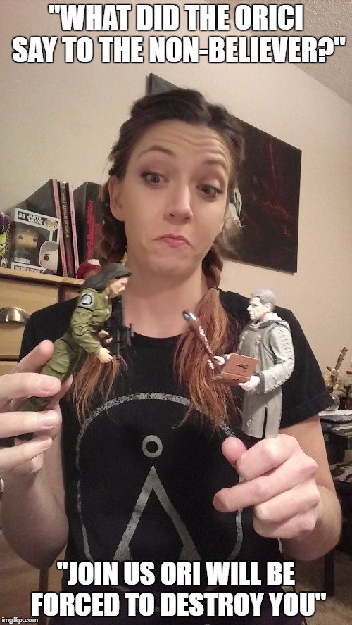 springinsnow's tweet photo. Now I have an epic t-shirt to wear when I play with the dolls @MrGeneralizer gave me! Thanks @mixedtees for the shirt! #Stargate #SG1 #scifi https://t.co/JzFxAccpbi