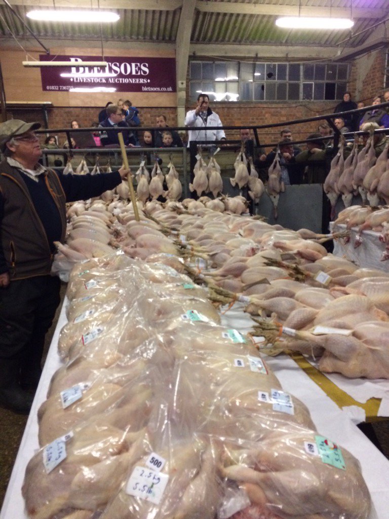 Christmas Poultry Sale in full swing <a href="/Bletsoes/">Bletsoes</a> Thrapston Market this evening #turkey