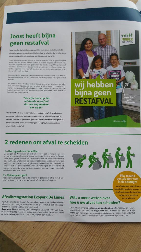 Wij steunen het initiatief van de Gemeente Alphen ad Rijn om meer afval te scheiden. m.facebook.com/story.php?stor…